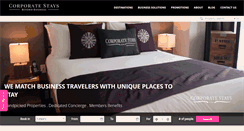 Desktop Screenshot of corporatestays.com